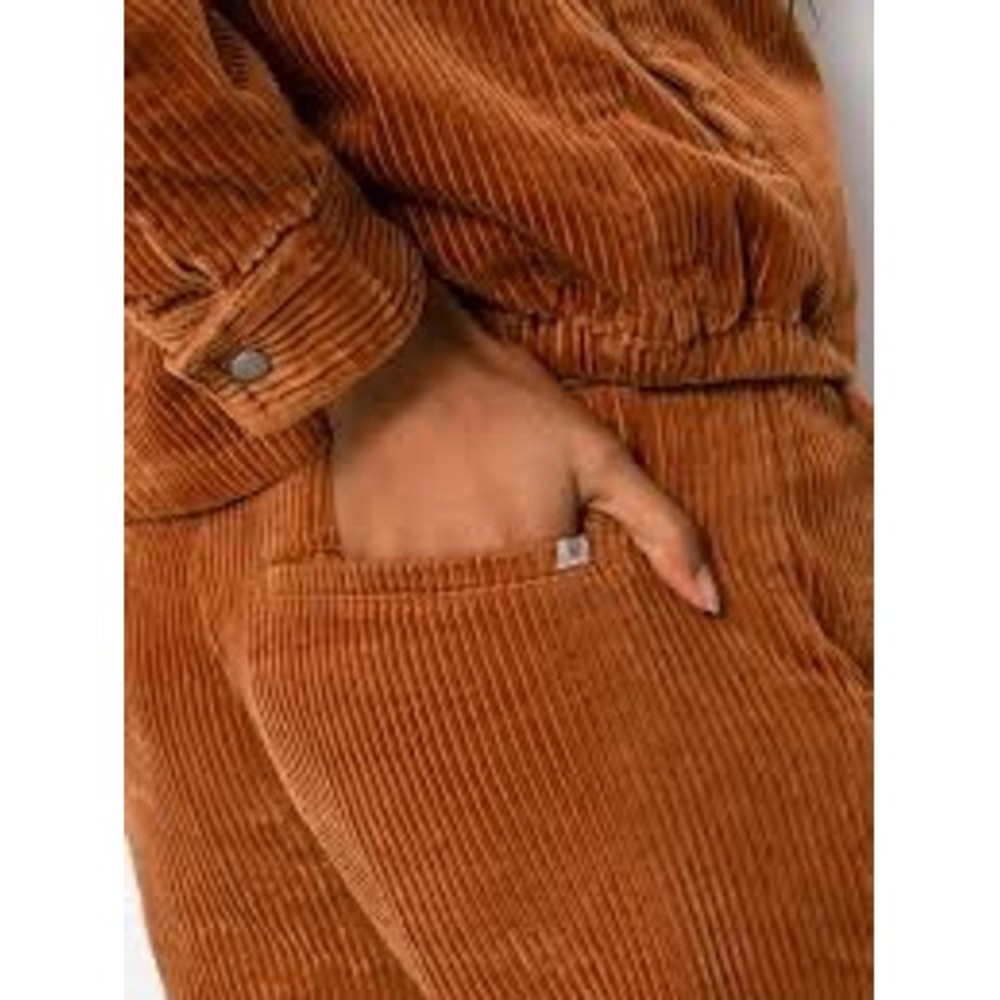 Brixton Brown Victory Corduroy Straight Leg Pants 27 Wide Wale Trousers Caramel - Picture 3 of 7